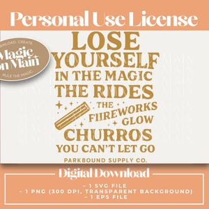 Usage personnel uniquement ** Lose Yourself in the Magic - PNG - téléchargement numérique - inspiré de Disney - Eminem