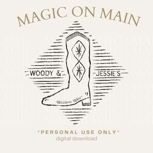 Personal Use Only ** Woody & Jessie's Western Wear - PNG - Digital Download - Inspired Shirt Design