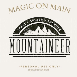 Personal Use Only ** Mountaineer - PNG - Digital Download - Inspired Shirt Design