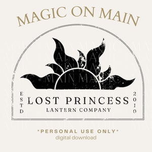 Personal Use Only ** Lost Princess Lantern Company - PNG - Digital Download - Inspired Shirt Design