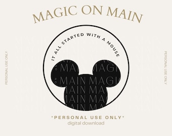 Personal Use Only ** It All Started With A Mouse - PNG - Digital Download - Inspired Shirt Design