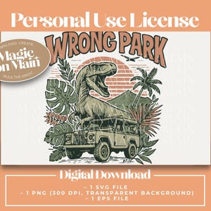Usage personnel uniquement ** Wrong Park French Cuisine - PNG - téléchargement numérique - Jurassic Park - Jurassic World - Universal Studios