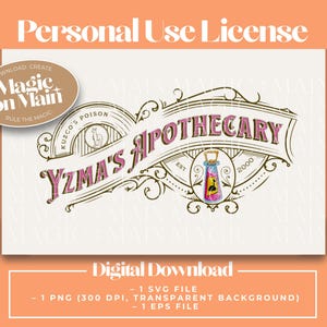 Personal Use Only ** Yzma&#39;s Apothecary - PNG - Digital Download - Inspired Shirt Design