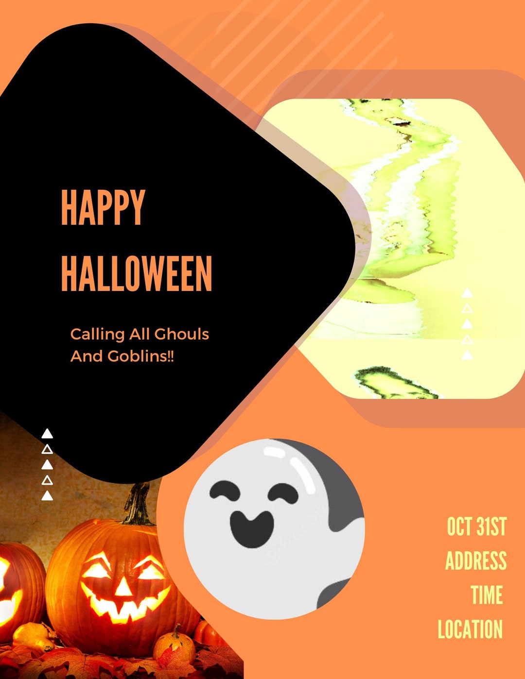 Halloween Flyer Template - Etsy