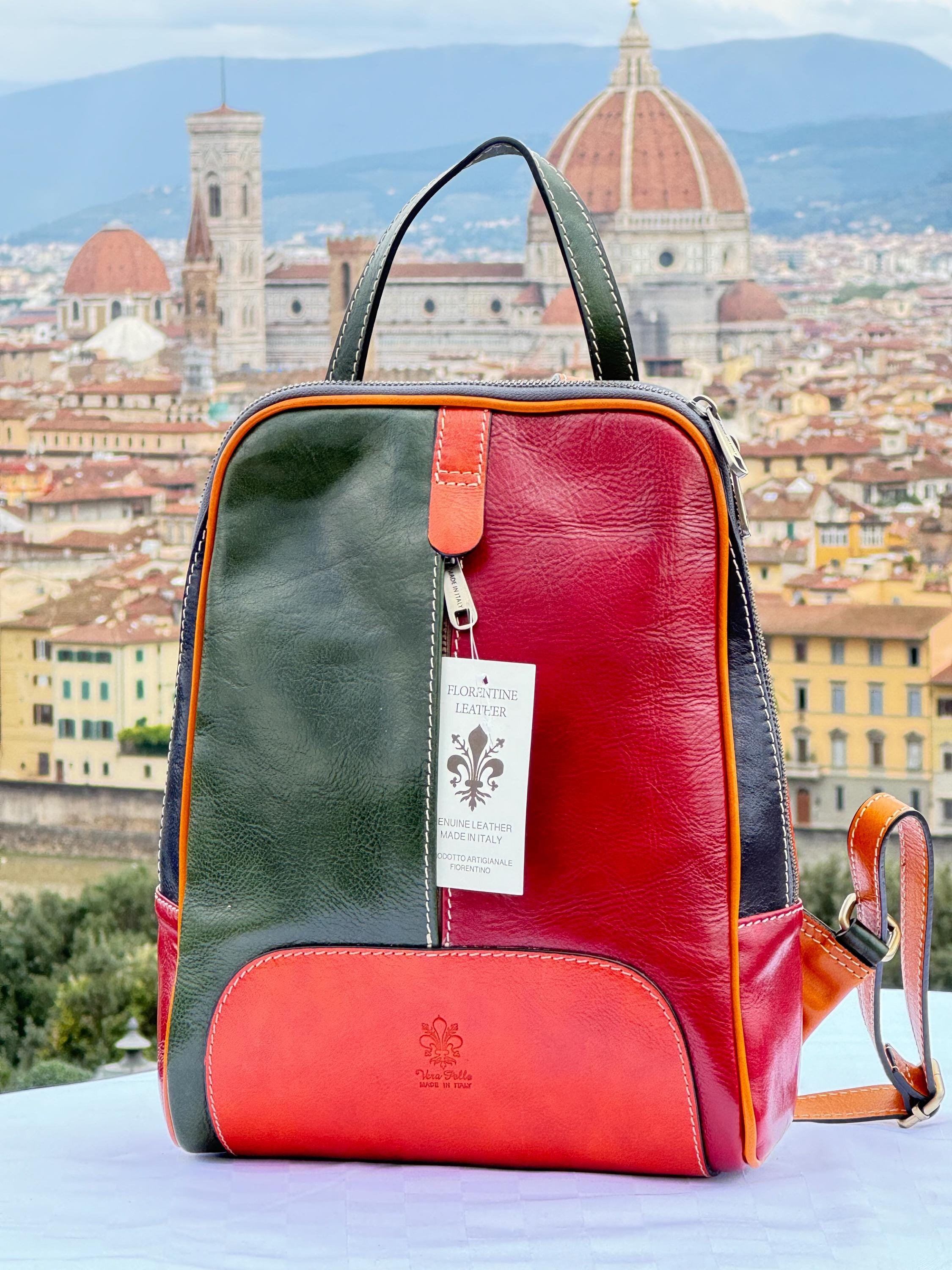 Mochila Bolsas De Piel Modernas Mochila De Cuero Italiana Hecha A