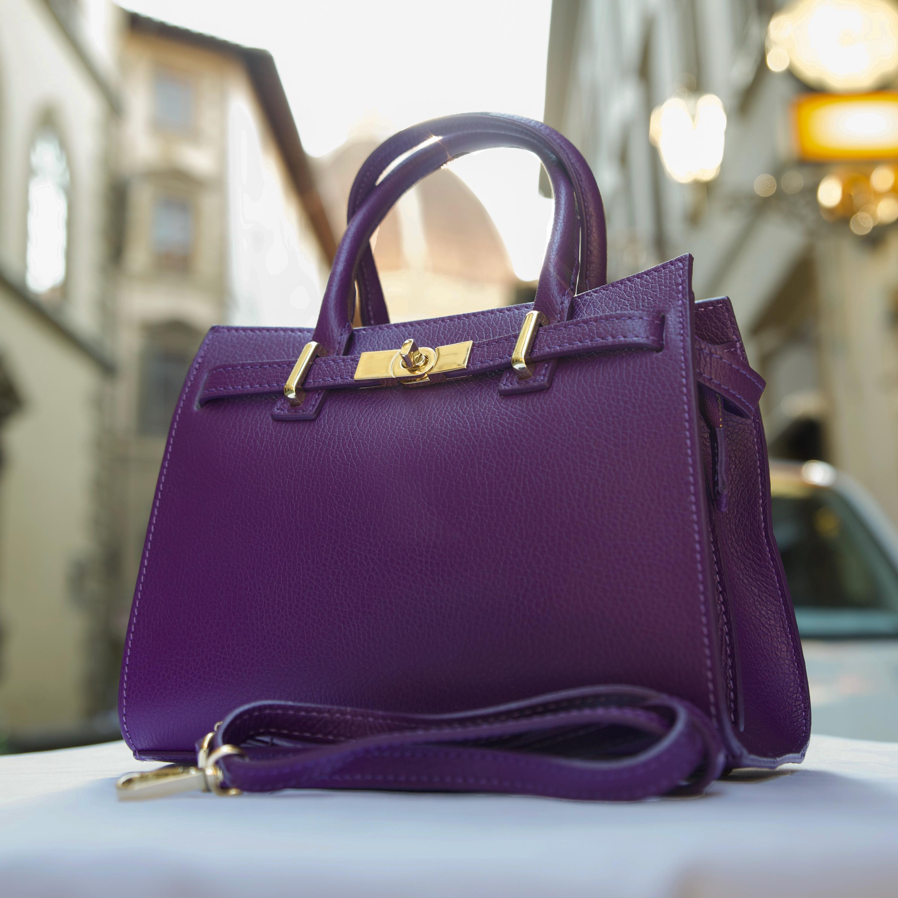 Ostrich Purple Hermes Bag Kelly 32 Ostrich Handbag Hermès Purple
