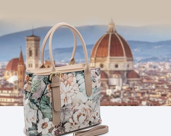 Borsa Donna A Mano Con Tracolla COCCINELLE In Pelle Linea Neo Firenze Colore Coconut Milk