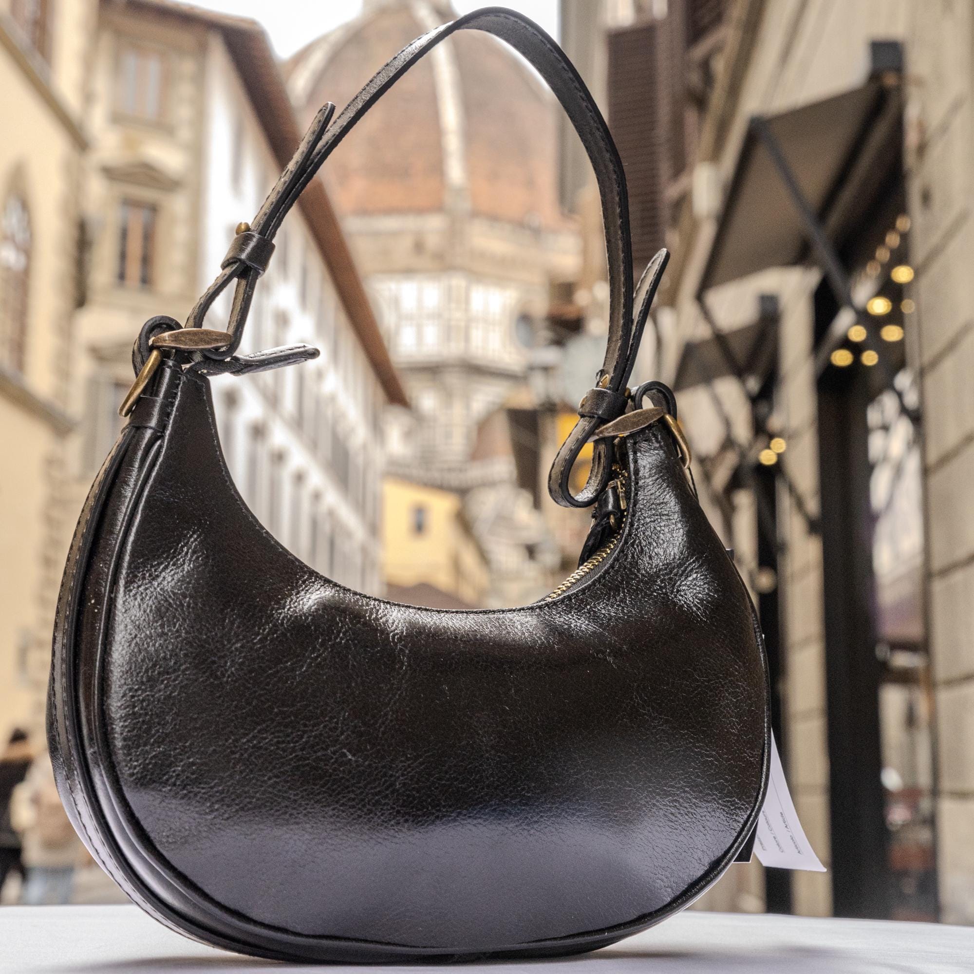 Italian Handmade Leather Bags for Women | Elegant Black Crossbody
