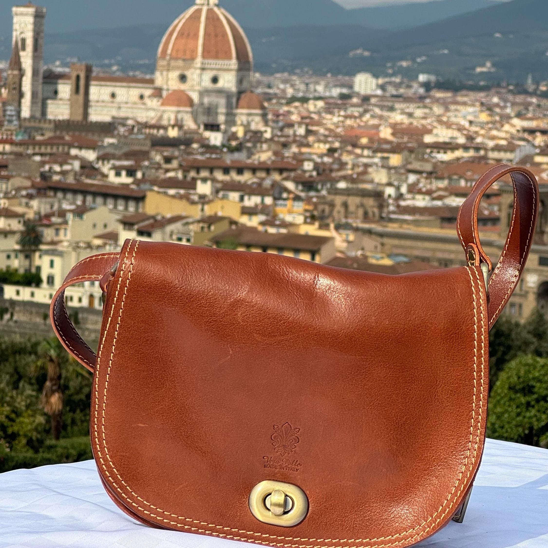 Italian Handmade Leather Bag for Women | Elegant Brown 