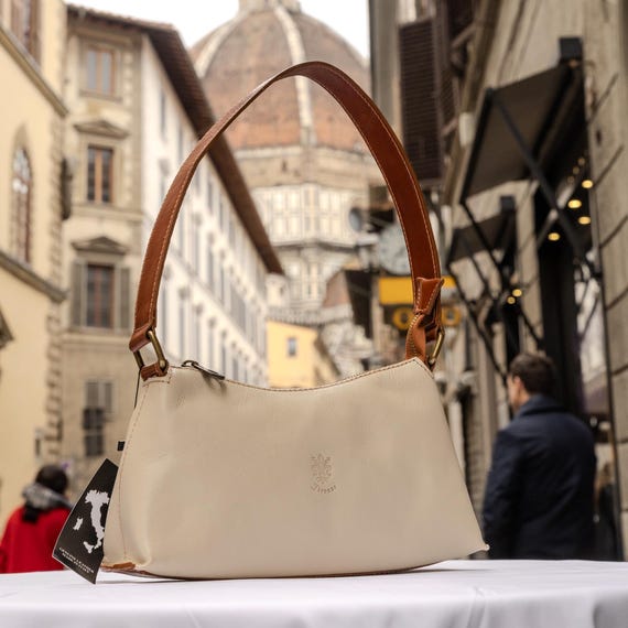 Vintage Elegant Cream and Brown Leather Women\'s Bag Dooney & Bourke | Bags | Vintage Dooney Bourke Pebbled  main image 4