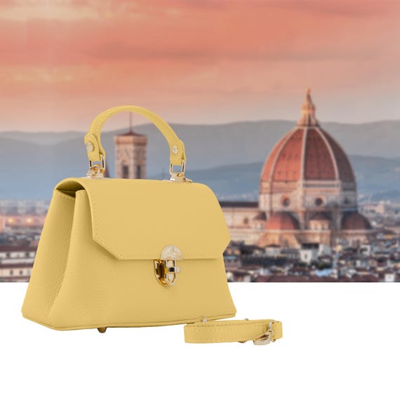 Italian Handmade Leather Bags for Woman | Elegant Mini Leather Top