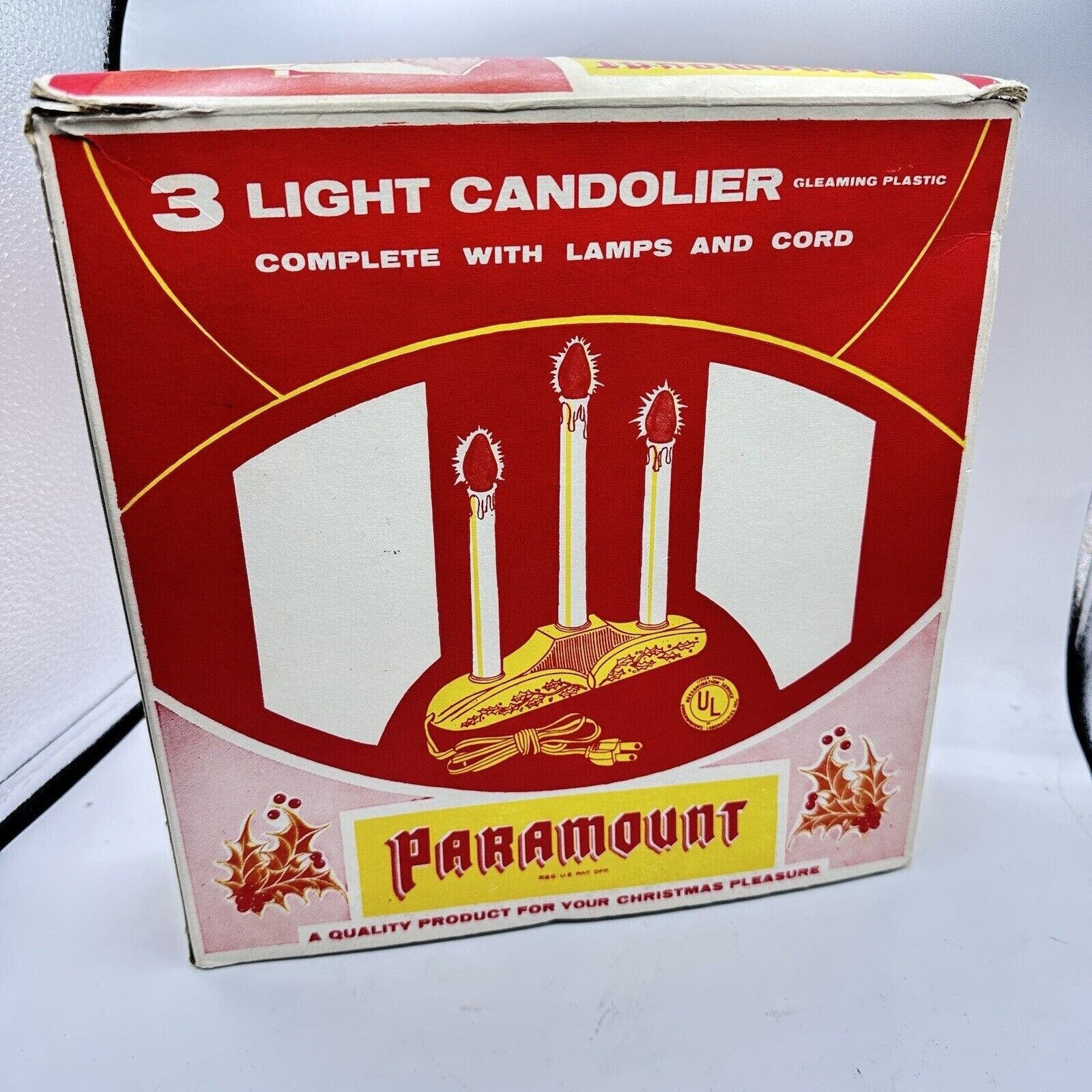 Vintage Sterling Christmas Candolier Electric Candles