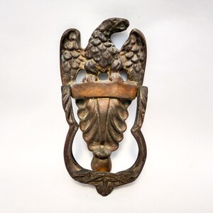 Antique American Federal Style Bronze Eagle Door Knocker