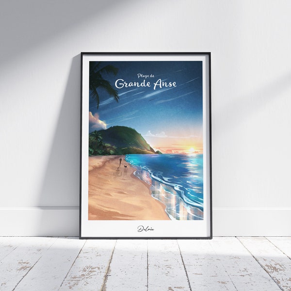 Guadeloupe poster: Grande Anse