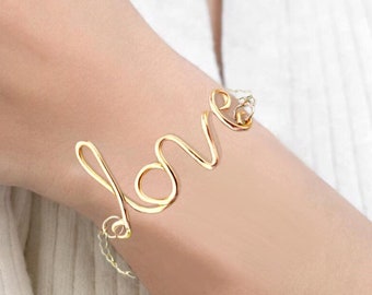 Bracelet message ou prénom personnalisé avec cordon brillant, choix de coloris, rose, doré, noir , taille ajustable, cadeau saint valentin