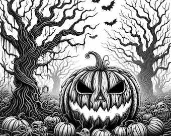 Adult Horror Coloring Book