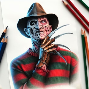 Horror Movie Villains Coloring Book Printable