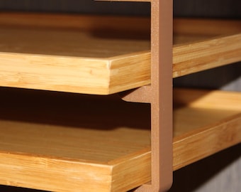 Space saving, Double Kitchen cabinet Hangers for trays, chopping boards etc. Pack of 4.