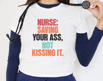 Funny Nurse T-Shirt - Sarcastic ICU Nurse Gift - Emergency RN Graphic Tee - Healthcare Worker