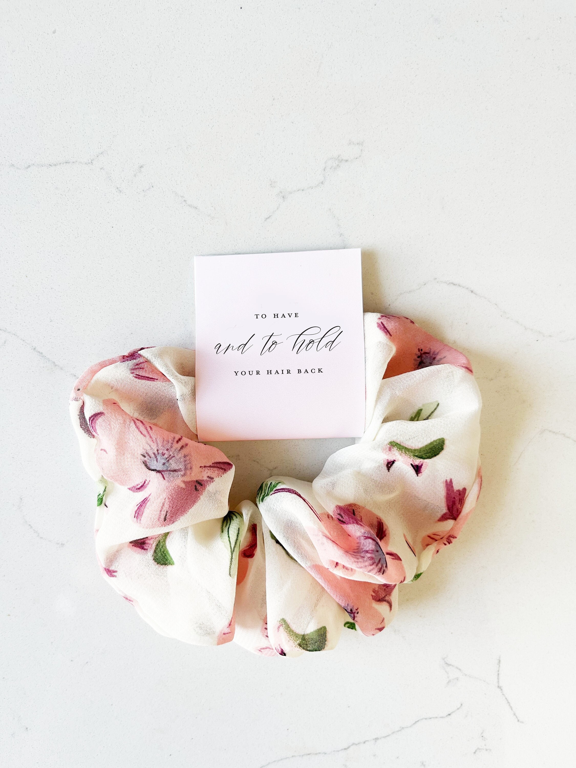Bridesmaid Proposal Scrunchie to Have and to Hold Your Hair Etsy