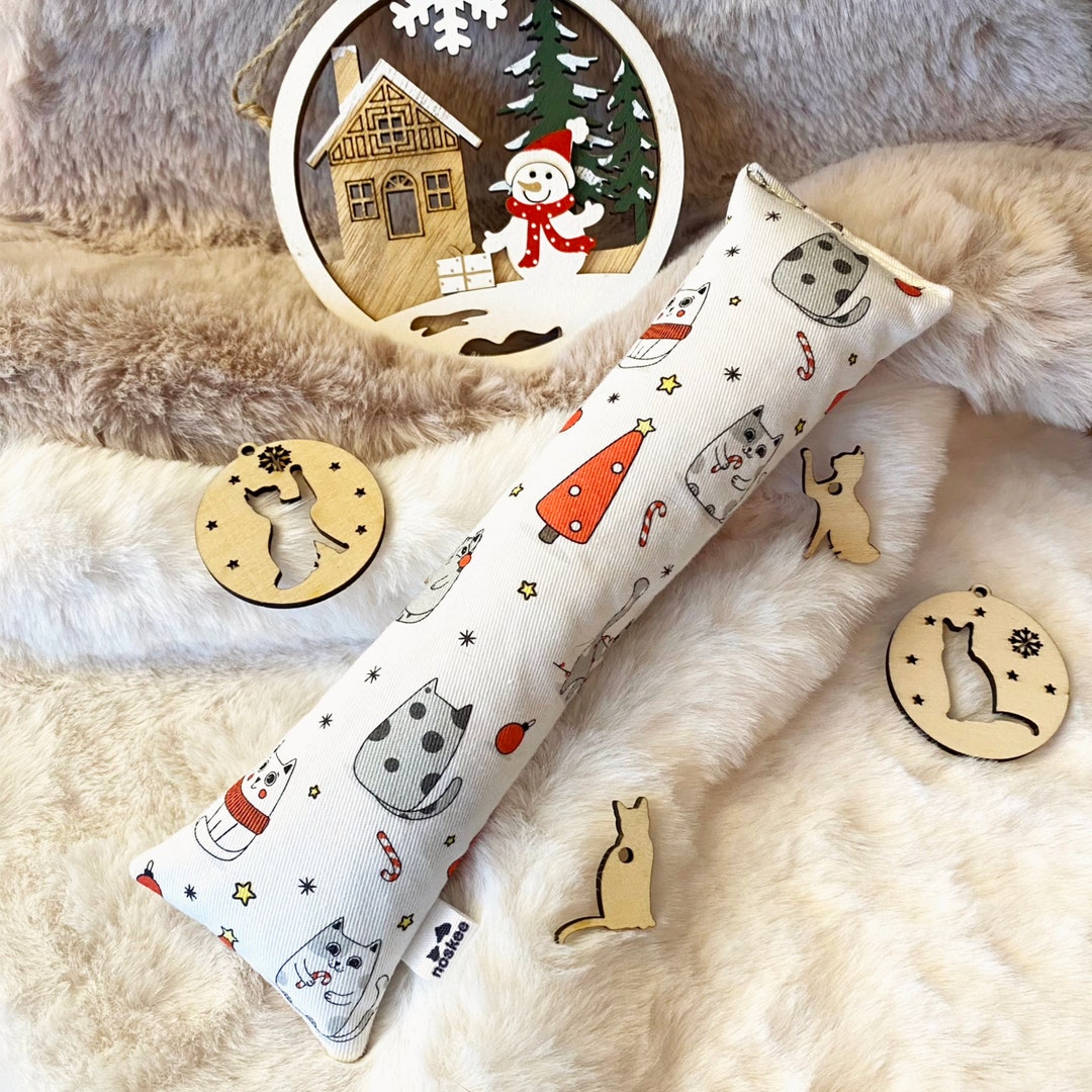 Winter Cat Kicker Toy, Winter Pattern, Kicker Toy Filled With Buckwheat