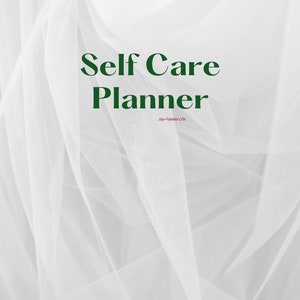 Self-Care Planner