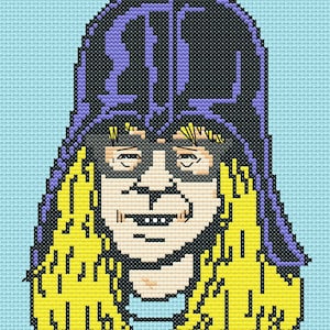 Garth Vader Cross Stitch Pattern
