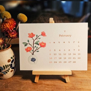 Cartes de calendrier faites main pour 2025