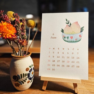 Cartes de calendrier faites main pour 2025
