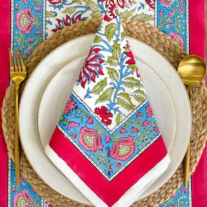 Red Cloth Napkins for Dining Table, Kitchen, Wedding, Baby Shower,Dinner Parties & Everyday Use, 20x20 inch, 100% Cotton