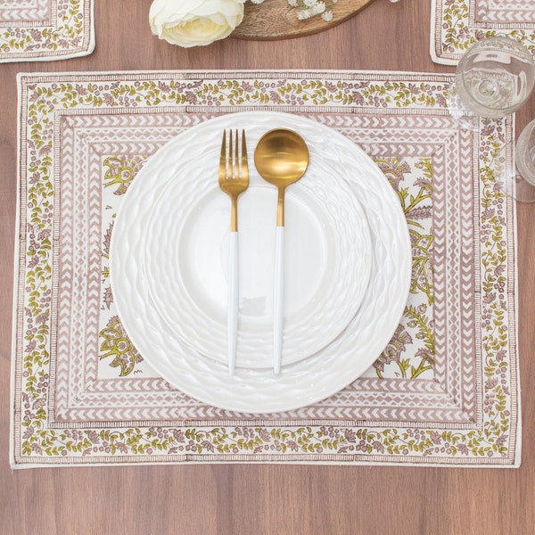 Taupe Placemats Etsy