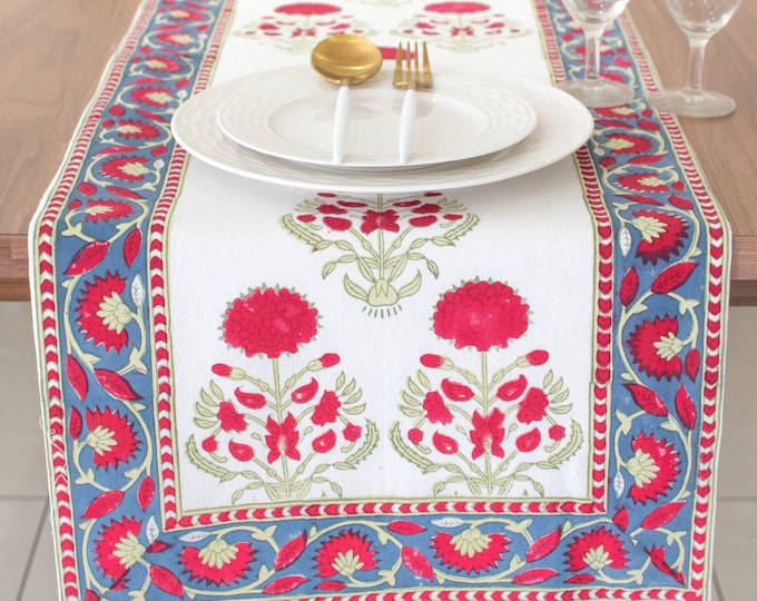 Vintage Kolf Austrian Folk Art Table Runner, 100% Cotton, Large, Bright ...