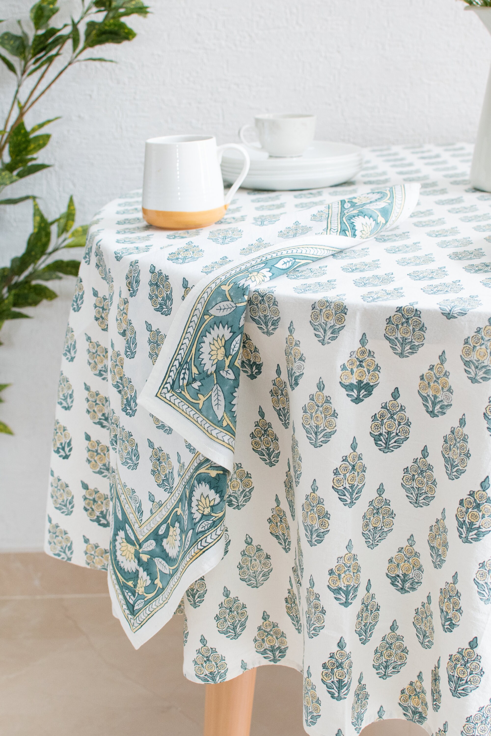 Floral 100% Cotton Table Napkins for Dining Table Kitchen Wedding ...