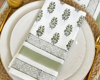 Sage Green Cloth Napkins for Dining Table, Kitchen, Wedding, Baby Shower,Dinner Parties & Everyday Use, 20x20 inch, 100% Cotton