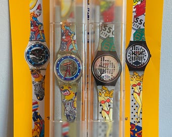 Set of Vintage Swatch Watches From the 1993 Swatch Diner
