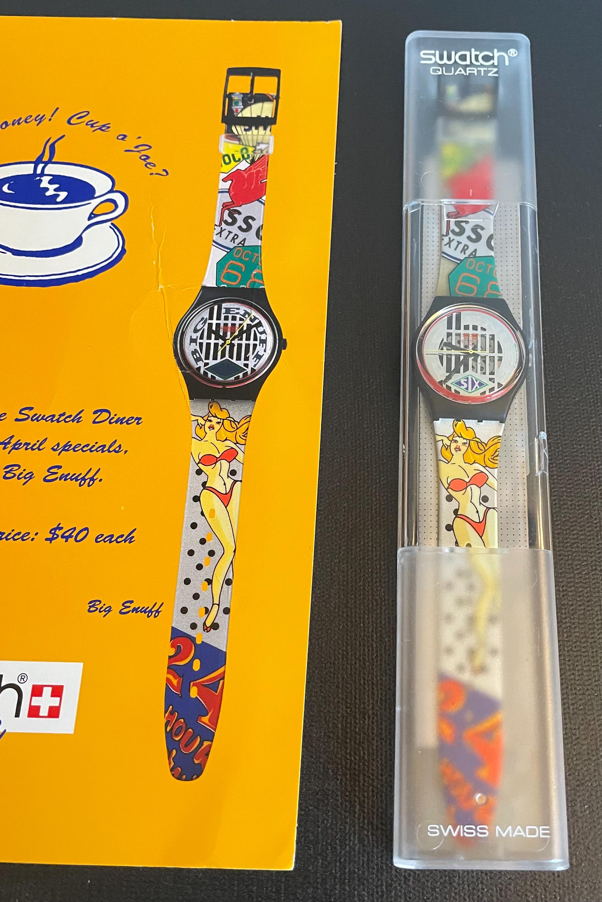 Set of Vintage Swatch Watches From the 1993 Swatch Diner 
