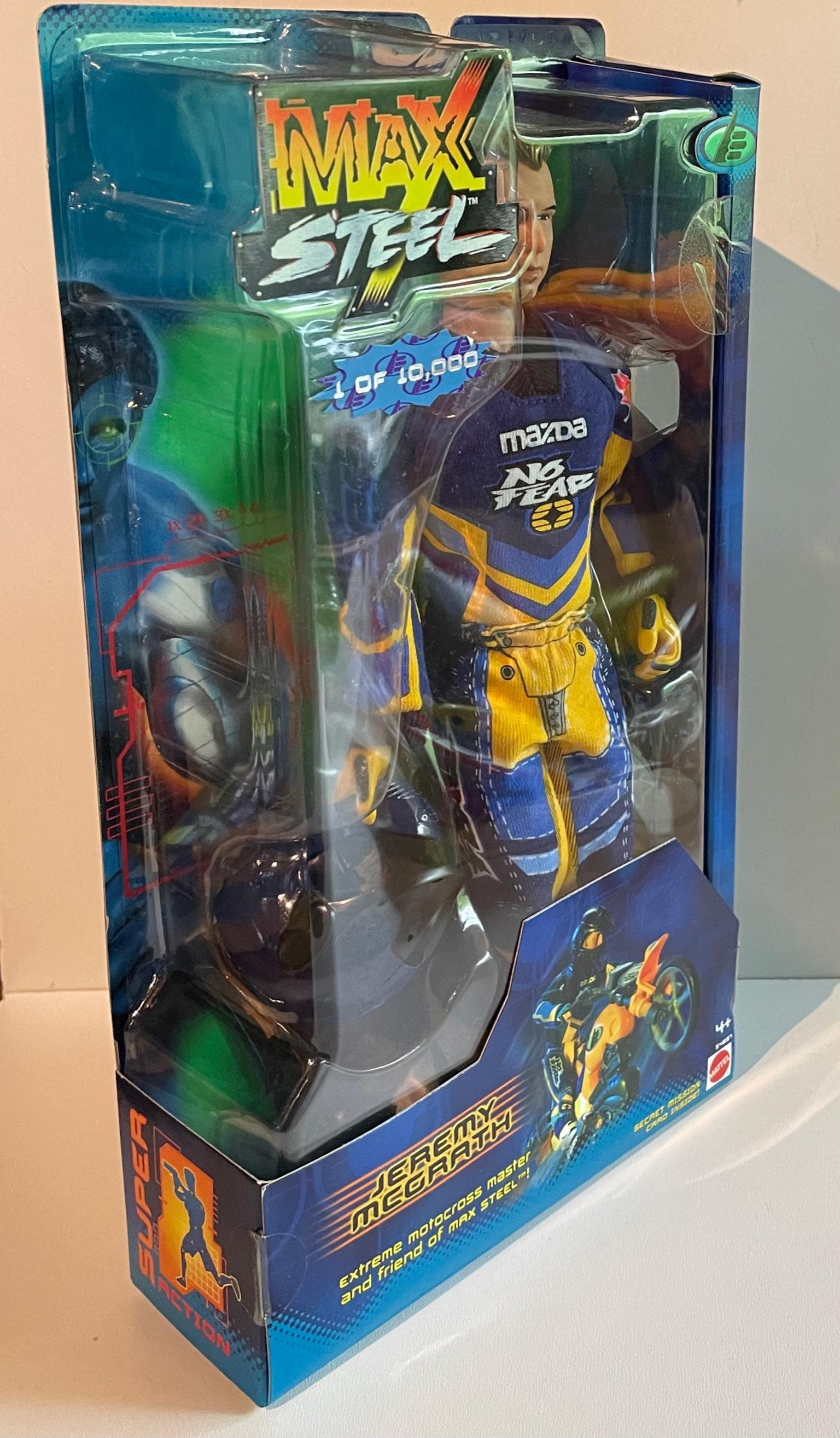 Max Steel JEREMY MCGRATH Extreme Motocross No Fear Mazda