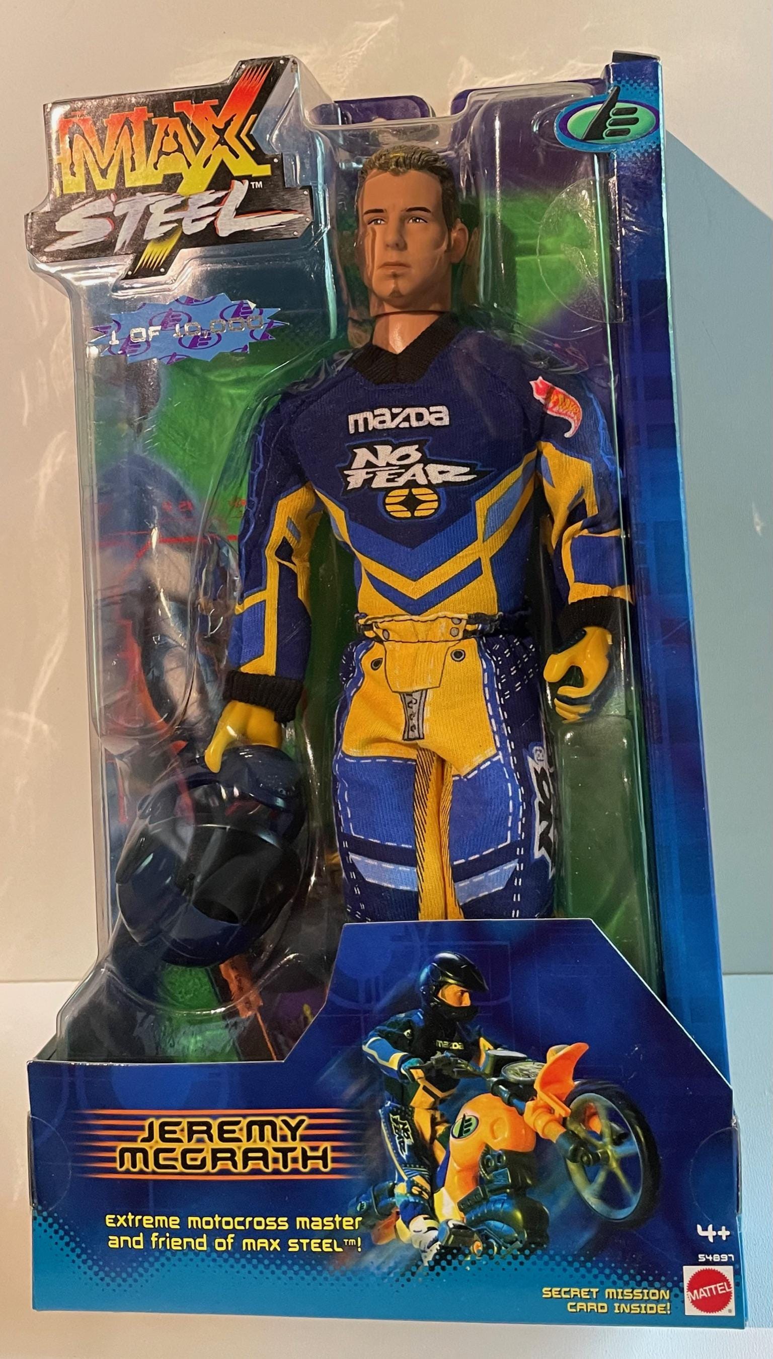 Max Steel JEREMY MCGRATH Extreme Motocross No Fear Mazda