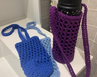 Water Bottle Holder Carrier with Strap
