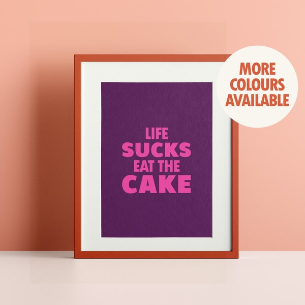 Funny Eat the Cake Etsy