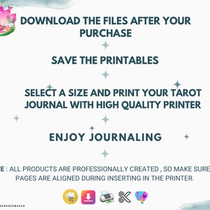 Printable Tarot Journal : Digital Tarot Spreads, Printable Beginner ...