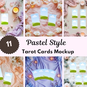 Editable Tarot Card Mockup Canva Template,Minimalist DIY Printable Deck,Witchy Aesthetic,Tarot Template,Custom Tarot Design,Digital Download