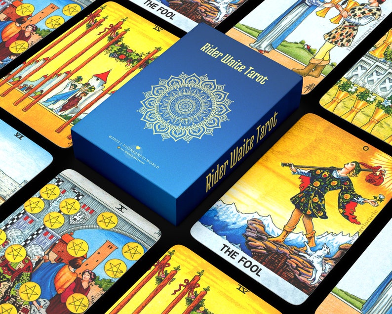 Printable Rider Waite Tarot Cards Digital Tarot Deck, Psychic Readings ...