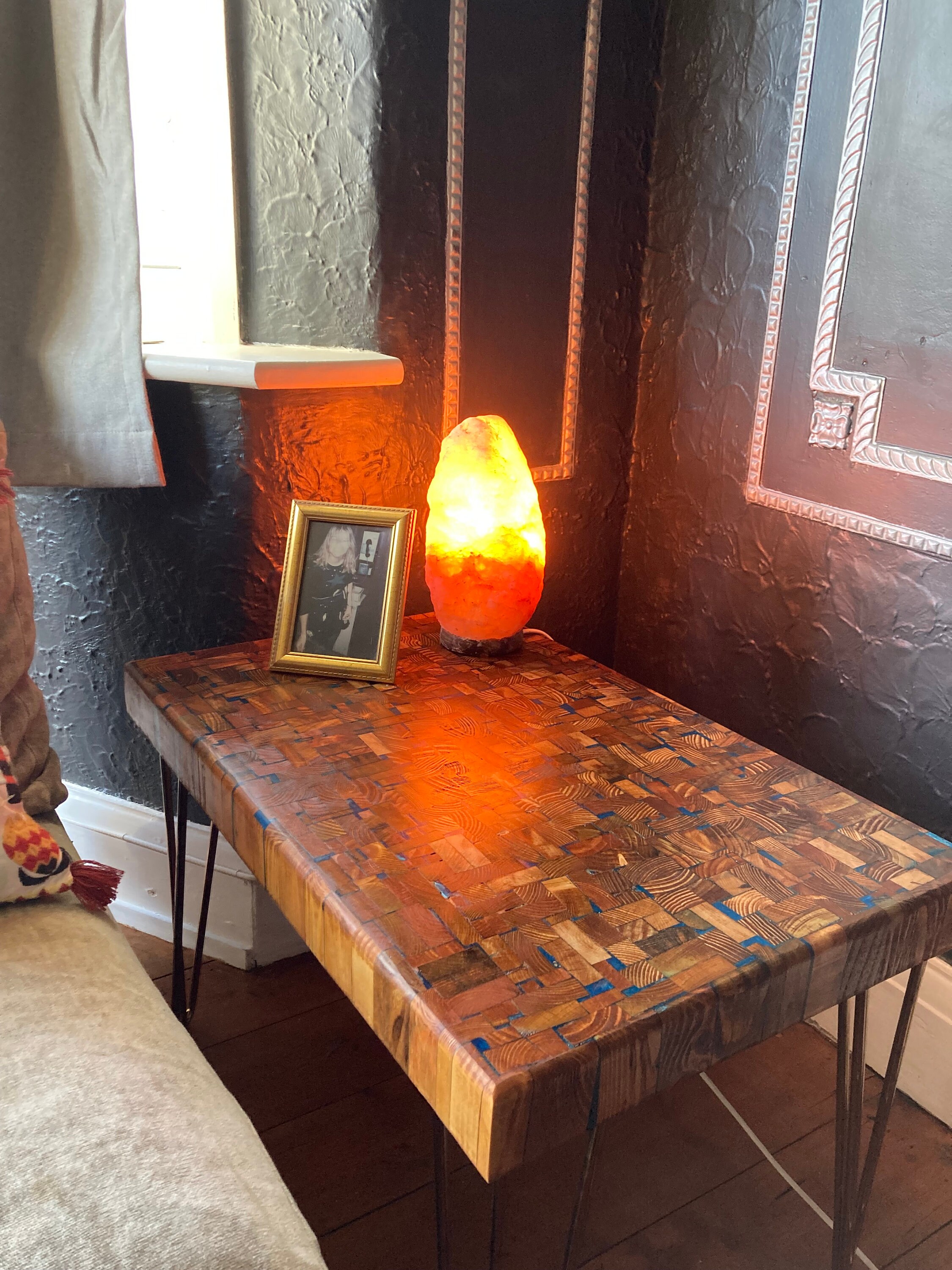 Unique Maxi Grain Side Table From Reclaimed Woods From North Unique Maxi Grain Side Table From Reclaimed Woods From North