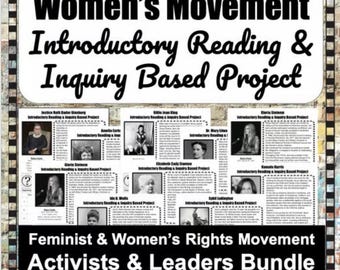 Women's Rights Movement - Women's History Month - Inquiry-Based History Research Activity - Classroom - Homeschool - Middle or High School