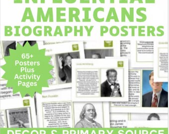 Important Americans - Scientists - Leaders - Change-Makers - Everyday Americans - Women - Minorities - Homeschool or Classroom Lessons