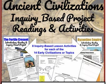 Ancient Civilizations Inquiry-Based Learning Bundle for Early World History - Great for Homeschool Students, Co-Ops or Classroom Use