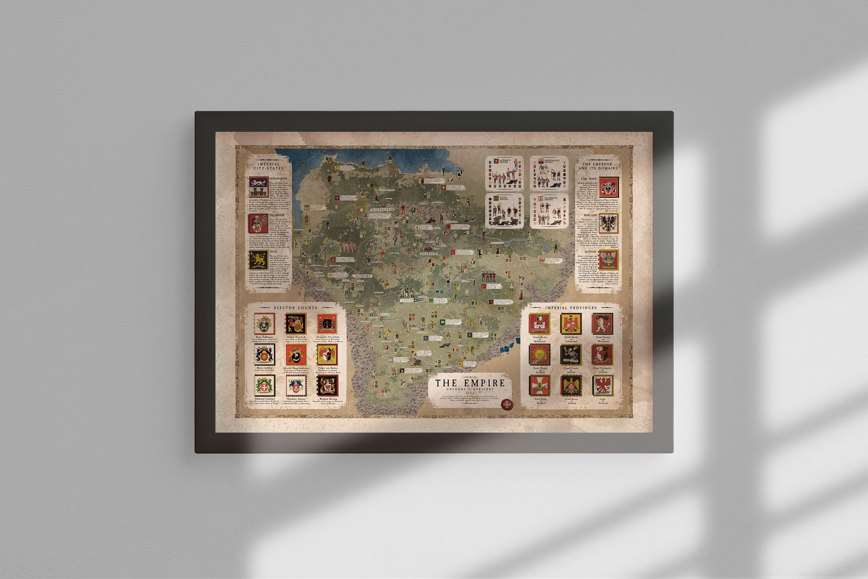 Map of the Empire Uniforms & Heraldry warhammer Etsy Canada