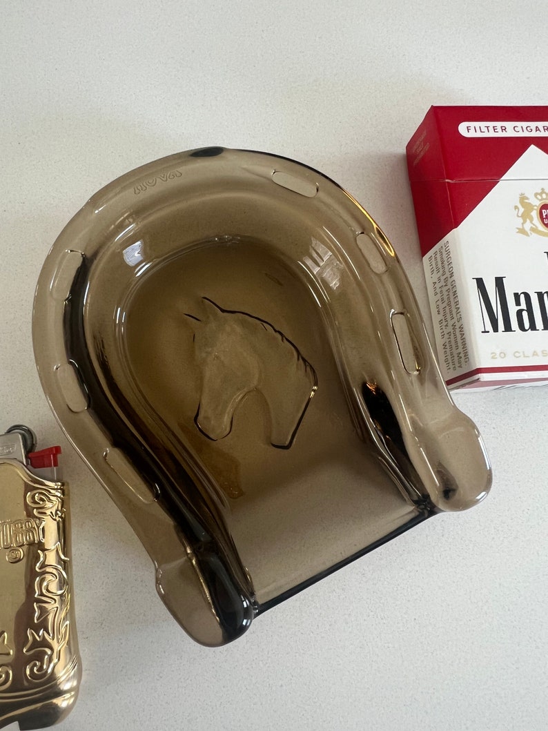 Vintage Horseshoe Ashtray Etsy