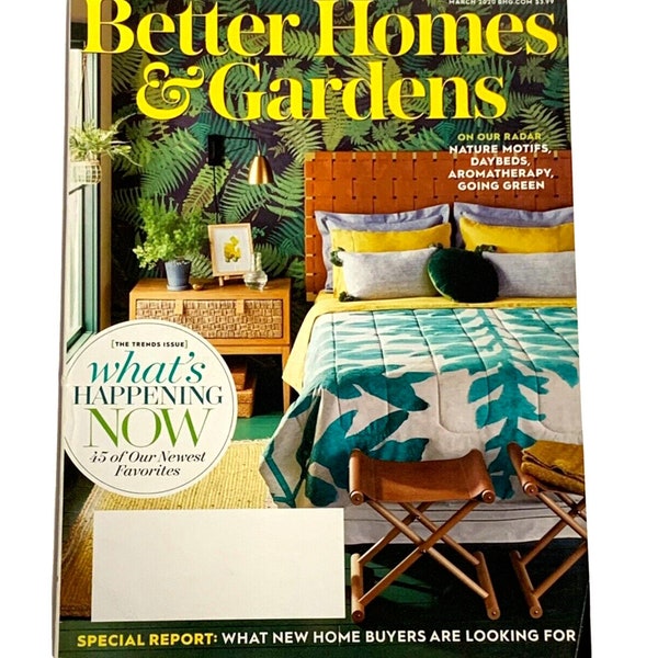 Better Homes & Gardens Magazine The Trends Issue Spring March 2020 Issue LS